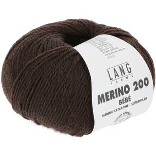 Lang Yarns Merino 200 Bébé - Mørk brun