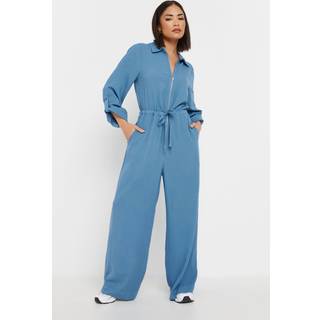 PixieGirl Petite PixieGirl Petite Blue Acid Wash Jumpsuit