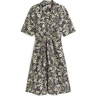 Relaxed Midi Linen Blend Shirt Dress