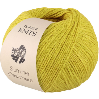 Lana Grossa Summer Cashmere 16 Limegrøn Indhold:90% bomuld, 10% kashmir Vægt/længde:50 gram = ca. 210 meter Anbefalede pinde:3.50 - 4.00 mm Strikkefasthed:10 x 10 cm = 23 m x 30 p Vask:Finvask op til 30°C / Tørres fladt.