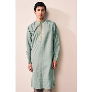 Next Green Longer Length Kurta Shirt