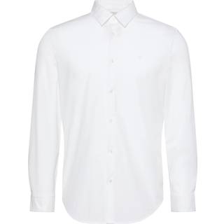 Slim Stretch Poplin Shirt - White - XL