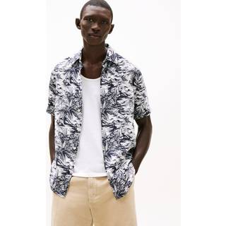 LINEN VACATION PRT SS RF SHIRT