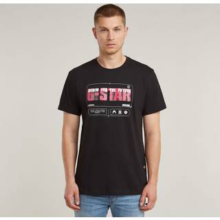 Flyer Graphic T-Shirt - Black - Men