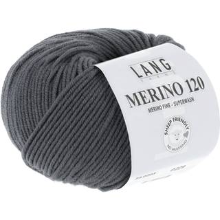 Lang Yarns Merino 120 203 Indhold: 100% Merinould Vægt/længde: 50 g = ca. 120 meter Anbefalede pinde: 3.5-4.5 mm. Strikkefasthed: 10 x 10 cm = 22 m x 32 p Vask: Maskinvask 30 °c / Tåler ikke tørretumbling .