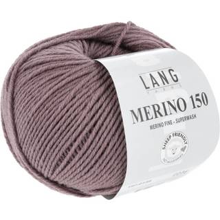 Lang Yarns Merino 150 148 Indhold: 100% Superwash merinould Vægt/længde: 50 g = ca. 150 meter Anbefalede pinde: 3-3.5 mm Strikkefasthed: 10 x 10 cm = 27 m x 37 p Vask: Maskinvask 30 ℃ / Tåler ikke tørretumbling / Brug aldrig skyllemiddel.