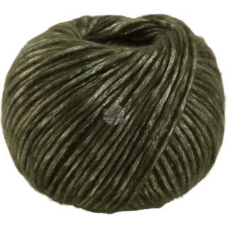 Lana Grossa Lucida 02 Loden grøn Indhold: 58% ren, ny merinould, 42% viskose Vægt/Længde: 50 g = ca. 100 meter Anbefalede pinde: 6 mm Strikkefasthed: 10 x 10 cm = 14 m x 23 p Vask:Finvask 30º/ Tørres fladt.