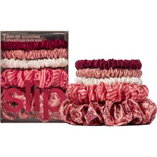 Slip - Assorterede Hårelastikker I Ren Silke - 5 Hårelastikker - Set Slip Assorted Scrunchie - Harriet - For Women