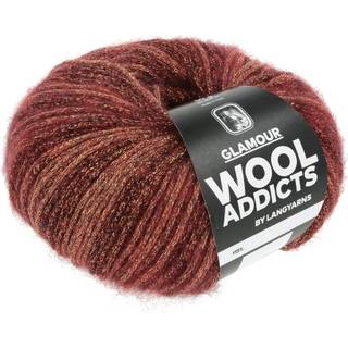 Lang Yarns Glamour WoolAddicts 162 Indhold: 36% polyester, 30% polyamid, 25% mohair, 9% uld Anbefalede pinde: 5.5-6 mm Vægt/længde: 50 g = ca. 200 meter Strikkefasthed: 10 x 10 cm = 18 m x 24 p Vask: Maskinvask ved op til 30 ℃ / Tåler ikke tørretumbling / Brug aldrig skyllemiddel.