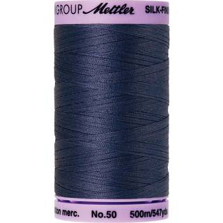 Mettler 9104.1365000000005 Silke Finish Cotton Thread 50WT 547yd-True 547 yd/500m True Navy
