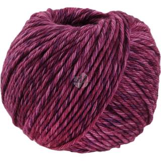 Lana Grossa Vintage Chunky 09 Vinrød/Blåviolet Indhold: 100% ren ny merinould Vægt/Længde: 50 g = ca. 80 meter Anbefalede pinde: 6 mm Strikkefasthed: 10 x 10 cm = 17 m x 22 p Vask: Finvask 30º/ Tørres fladt.