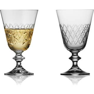 Eaton Hvidvinsglas 2 stk. fra Lyngby Glas - Klar farve - Krystalglas