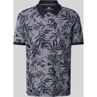 Fynch-Hatton Herren Polo-Shirt blau geblümt