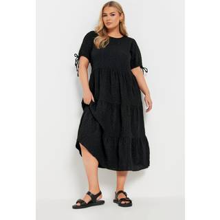 Yours Curve Textured Ditsy Tiered Kittel KjoleEU 58-60 (UK 30-32)