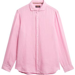 Superdry Superdry Pink Vacation Long Sleeve 100% Linen Shirt