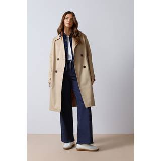 M & Co M & Co Natural Dipped Back Trench Coat