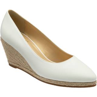 Lotus Lotus White Wedges Espadrilles Shoes