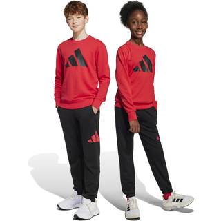 adidas Badge of Sport Large Logo Tracksuit Junior, Rød - 11-12Y