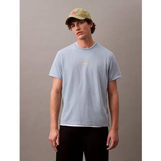 Acid Wash Logo T-shirt - Blue - XL