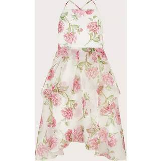 Monsoon Strappy Peony Tryk Organza Kjole3 år (98cm)