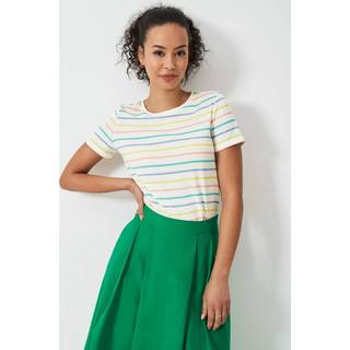 Crew Clothing Crew Clothing Company Green Breton Striped 100% Cotton T-Shirt