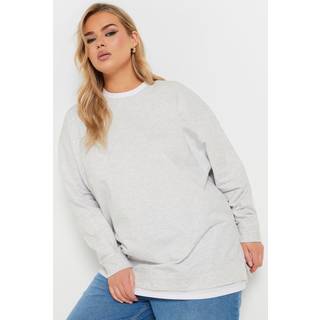 Yours Curve Yours Curve Grey 2-In-1 Jumper
