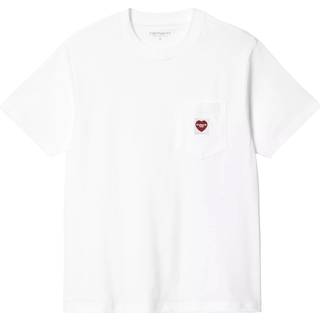 Carhartt WIP Pocket Heart T-shirt - M - white/red