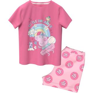 Brand Threads Brand Threads Pink Peppa Pig Short 100% Cotton Pyjama Set