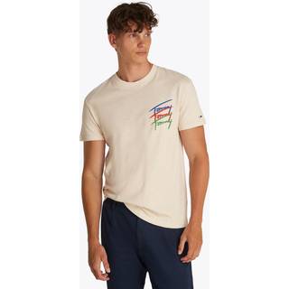 Tommy Jeans Tommy Jeans Cream Regular Fit Cotton T-Shirt