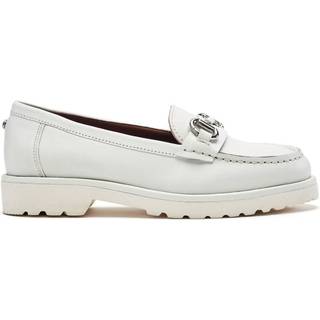 Moda in Pelle Moda in Pelle Emori Covered Rand Snaffle White Loafers