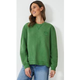 Crew Clothing Crew Clothing Green Pigment Dyed Crew Neck Sweatshirt