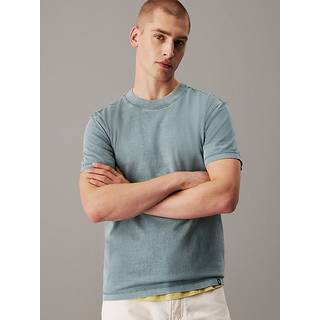 Washed Cotton T-shirt - Blue - S