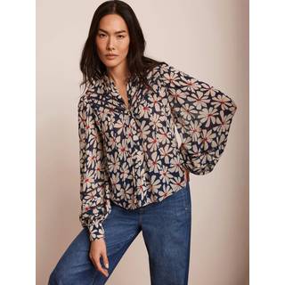 Mint Velvet Blomster Tryk BluserStor