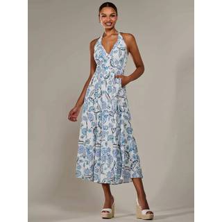 Jolie Moi Jolie Moi White Halter Neck Maxi Dress - EU 36 (UK 8)