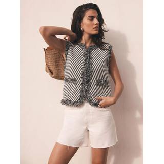 Mint Velvet Mint Velvet Black Crochet Knit Waistcoat