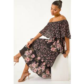 Roman Bardot Ditsy Floral Midi Dress44