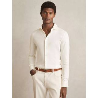 Reiss Reiss Duke Air-Water bomuldskjorte med Knapper - XX-Large