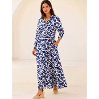 Aspiga Aspiga Blossom Cream/Navy Eliza Shirt Dress - Medium