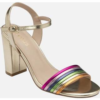 Lotus Lotus Gold Open Toe Heeled Sandals
