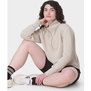 Sweaty Betty Sand Wash Lang Sweatshirt Med Halv LynlåsXX-lille