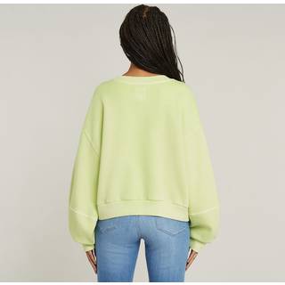 Overdyed Oversized Sweater - Green - Women