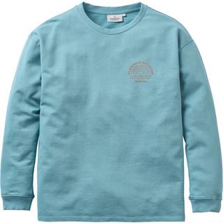 Passenger Women's Rainbow Recy. Cotton Oversized Sweatshirt Longsleeve Damer størrelse S farve turkis