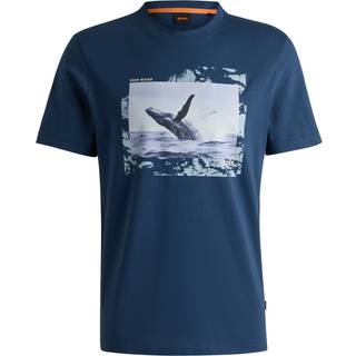 T-shirt i bomuldsjersey med fotografisk print