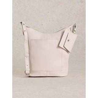 White Stuff White Stuff White Fern Leather Cross-Body Bag