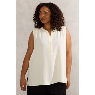 Live Unlimited Live Unlimited Ivory Curve V-Neck Blouse