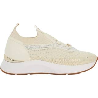 Dune London Dune London Cream Eras Fly Knit Runner Trainers