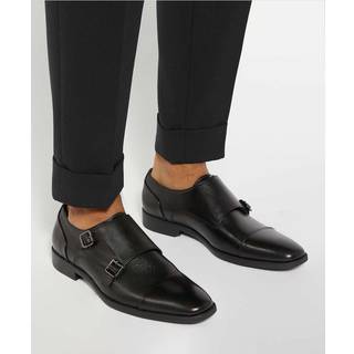 Dune London Dune London Black Wide Fit Satchin Flex Sole Toecap Monk Shoes - EU 46 (UK 12)