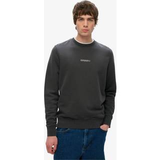 Superdry Superdry Black Natural Micro Logo Crew Neck Sweatshirt