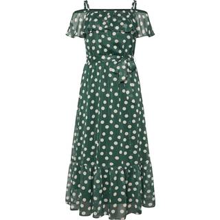 Yours Curve Yours Curve Green London Ruffle Maxi Dress - EU 50 (UK 22)