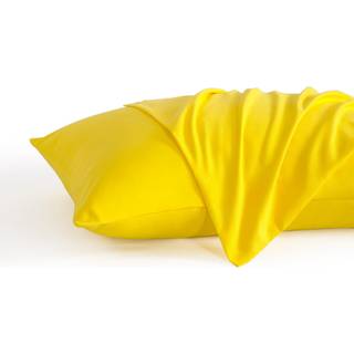 NTBAY King Pillow Cases S?t med 2 2 Pakbelastet mikrofiber 20x40 Pudebetr?k sager Bl?d rynke Fade Stain Resistant Yellow Pillow Sages med konvolu